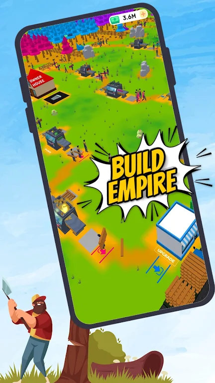 Lumber Tycoon Inc : Idle build Скриншот 0