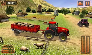 Farm Tractor Cargo Driving Sim Capture d'écran 2