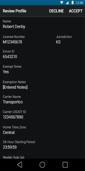 Garmin eLog™ Compliant ELD Captura de tela 2