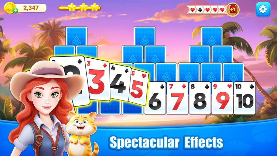Cooking Solitaire TriPeaks Скриншот 1