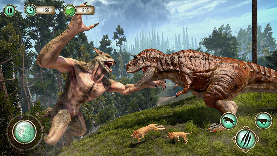 Forest Wild Werewolf Hunting Captura de tela 0