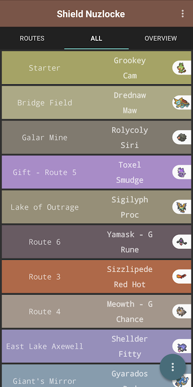 Route Chart - Nuzlocke Tracker - No Ads Captura de pantalla 2