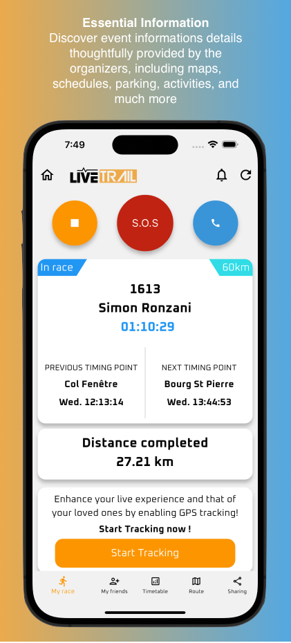 LiveTrail 스크린샷 1