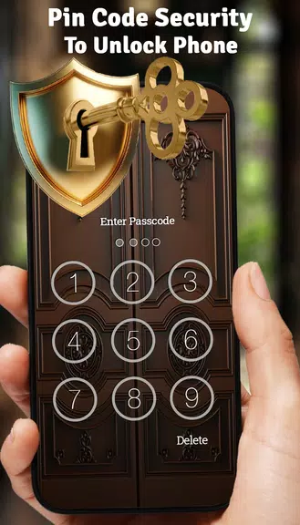 Vintage Door Lock Screen スクリーンショット 1