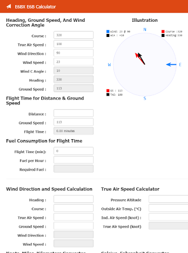 E6BX E6B Calculator Capture d'écran 1