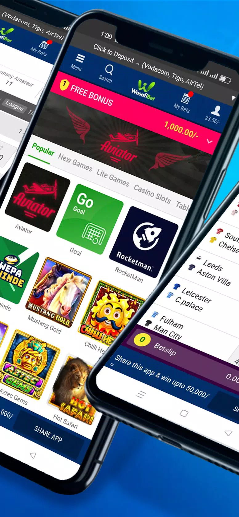 Wasafibet - Sportsbook, Casino應用截圖第2張