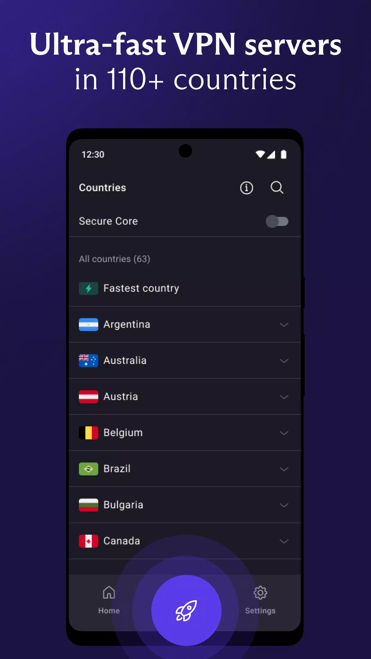VPN Proton: Fast & Secure VPN 스크린샷 2