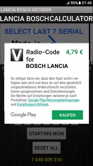 Bosch Lancia Radio Code Decode應用截圖第2張
