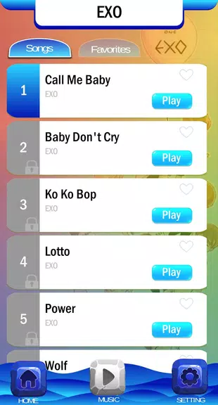 EXO Chibi Piano Tiles Captura de pantalla 1