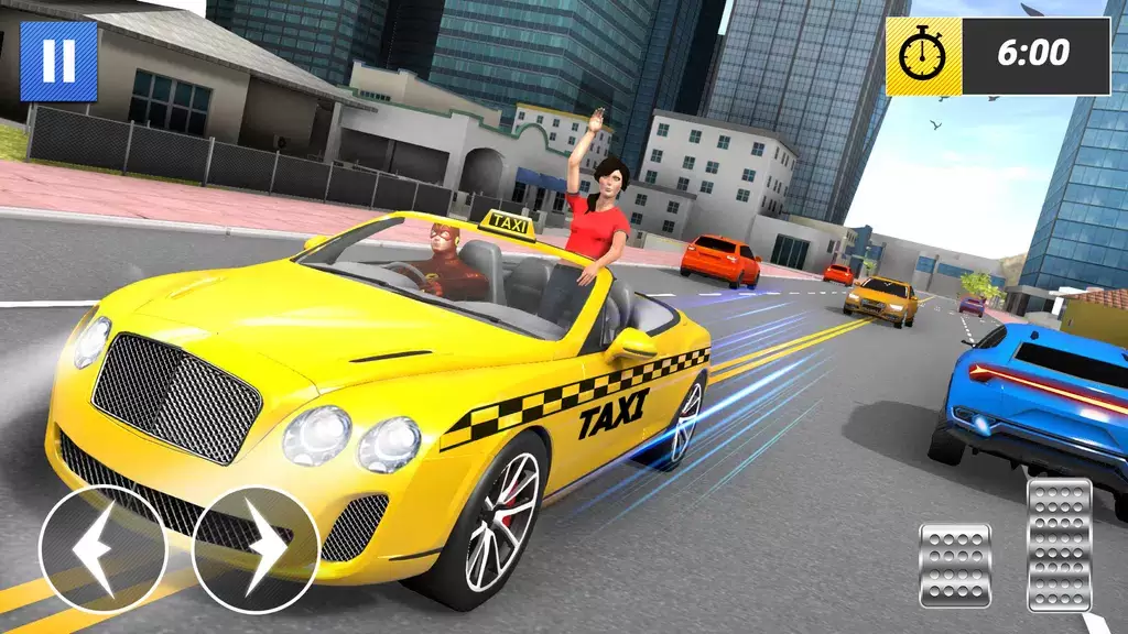 Superhero Car Games Taxi Games Скриншот 1