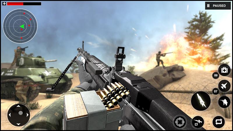 Gunner World War: WW2 Gun Game Captura de tela 3