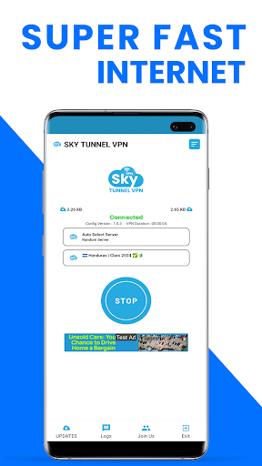 Sky Tunnel VPN Captura de pantalla 1