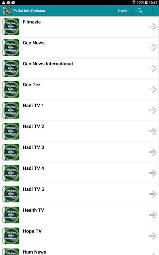 TV Sat Info Pakistan 스크린샷 1