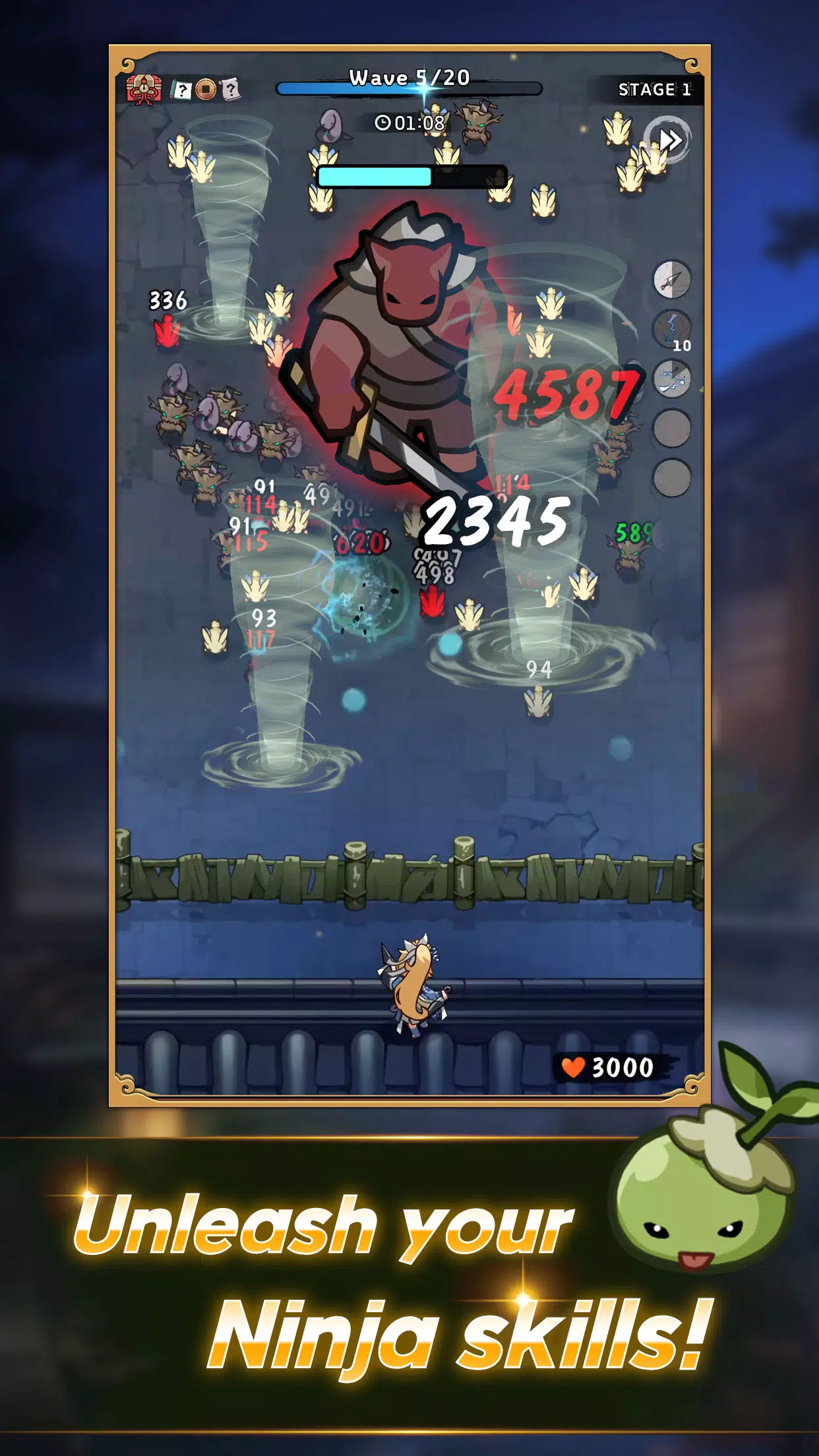 Ninja Defenders : Cat Shinobi應用截圖第1張