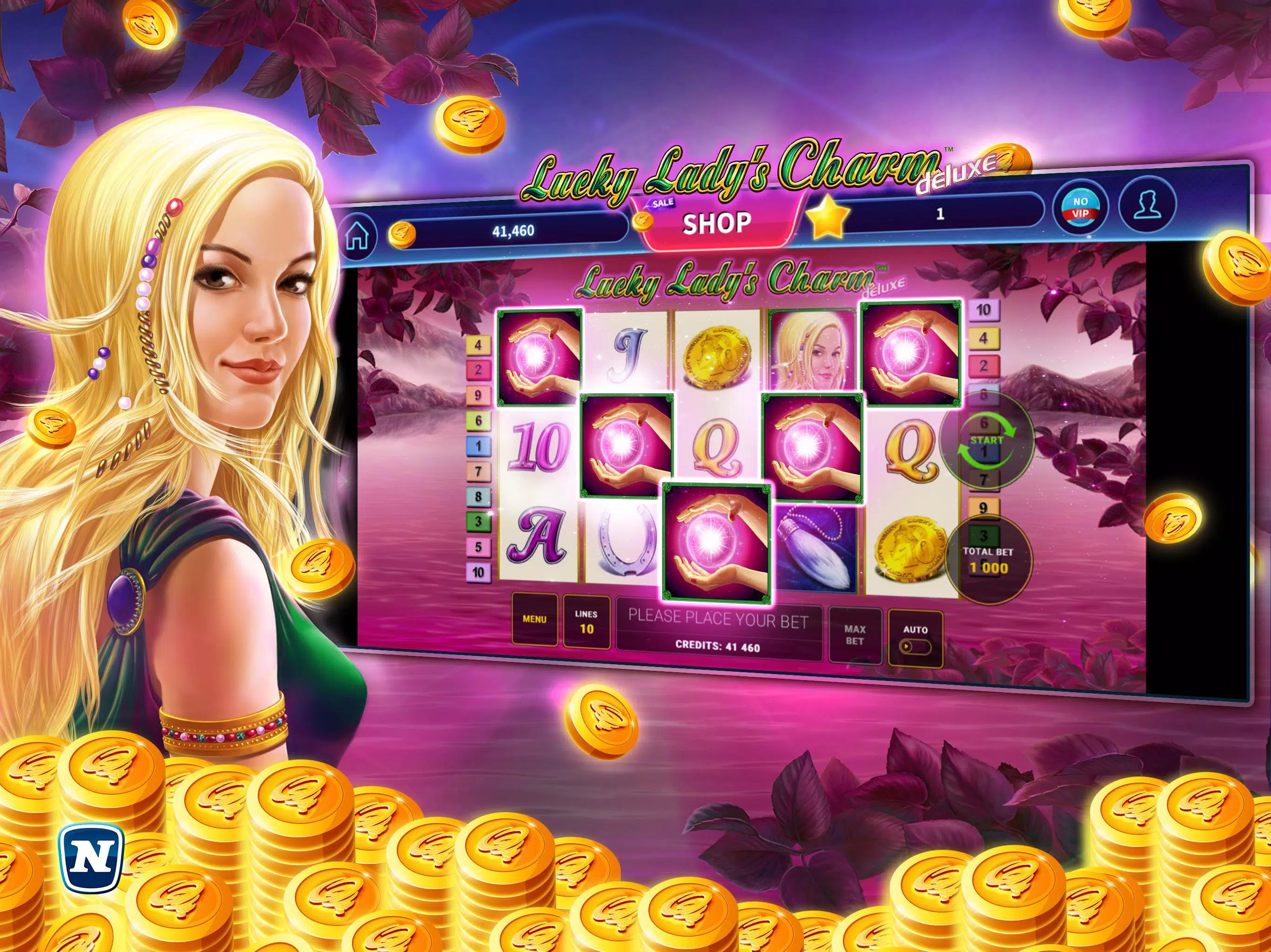 Lucky Lady’s Charm Deluxe Slot Скриншот 3