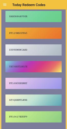 Redeem Codes 스크린샷 1