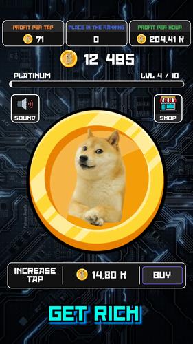 Crypto Clicker Doge Coin Idle Скриншот 3