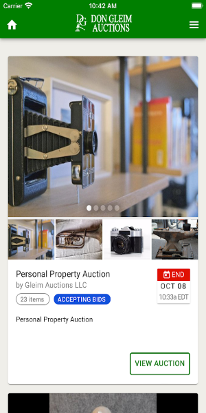 Don Gleim Auctions应用截图第2张