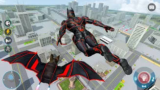 Flying Bat Robot Car Transform Captura de pantalla 0