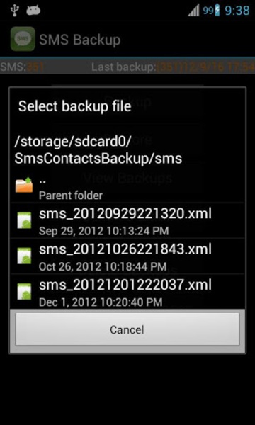 Super Backup & Restore Screenshot 1