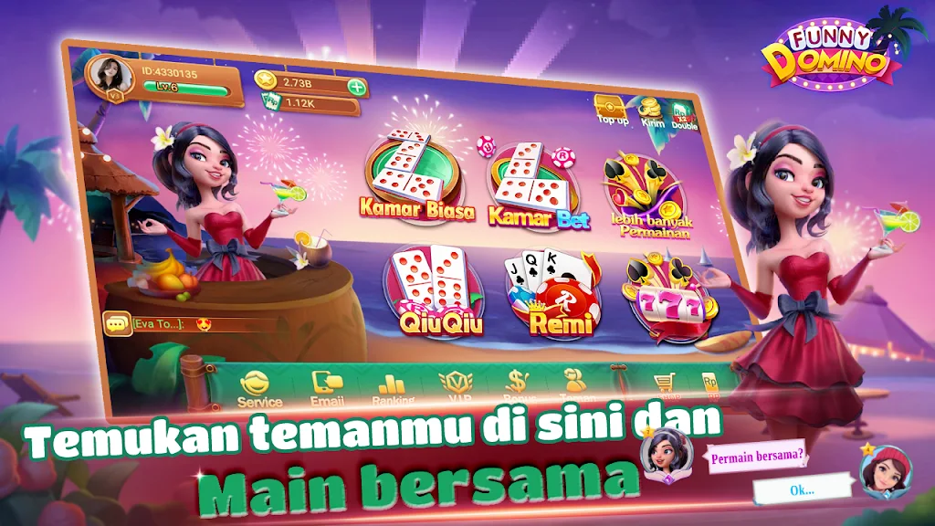 Funny Domino:Gaple QiuQiu स्क्रीनशॉट 0