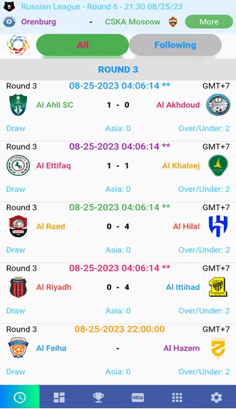 Saudi League Matches Screenshot 0