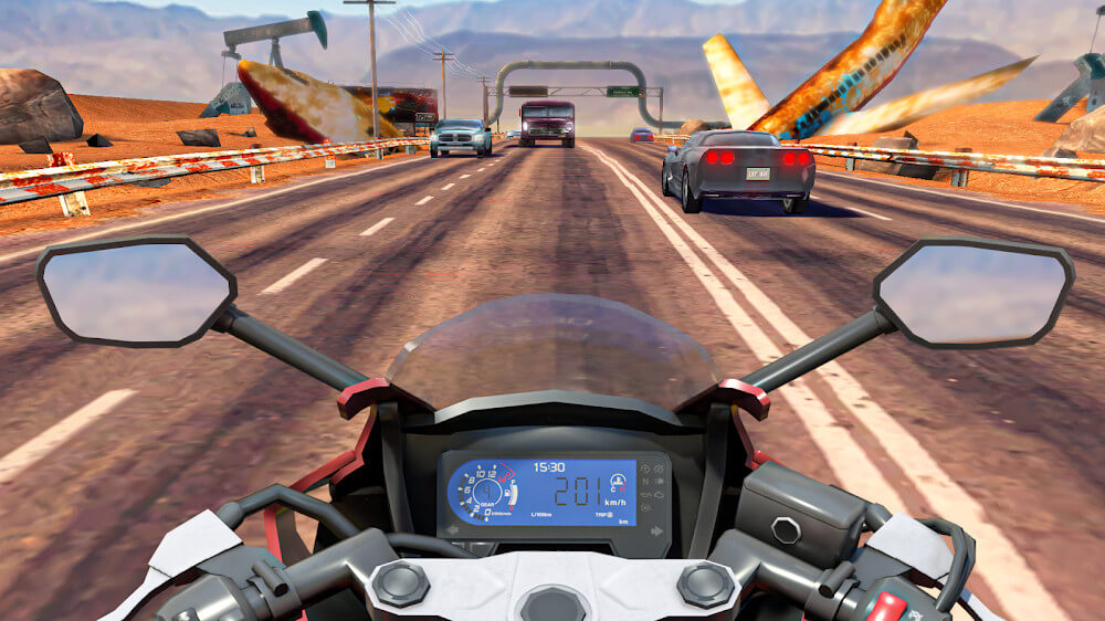 Moto Rider GO: Highway Traffic Mod Capture d'écran 0