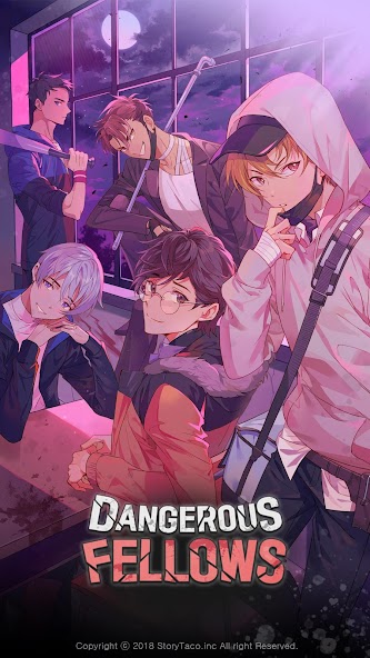 Dangerous Fellows:Otome Dating Mod 스크린샷 0