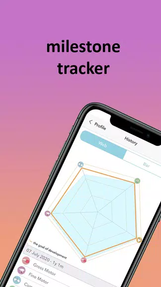 Baby milestones tracker Indigo スクリーンショット 2