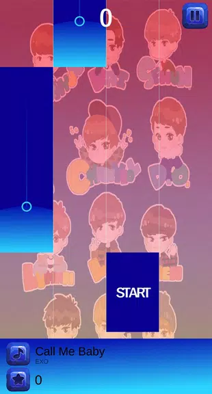 EXO Chibi Piano Tiles Captura de pantalla 3