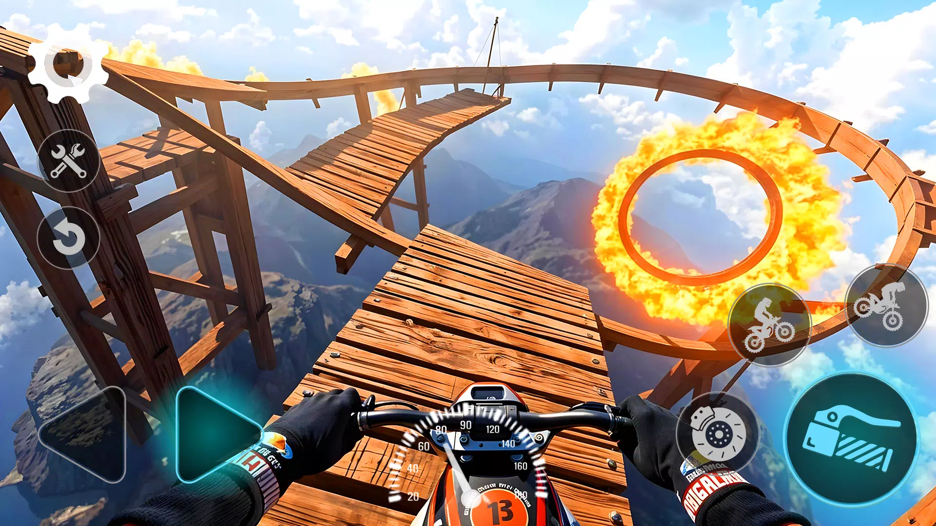 Stunt Bike Racing Challenge 3D Captura de tela 0