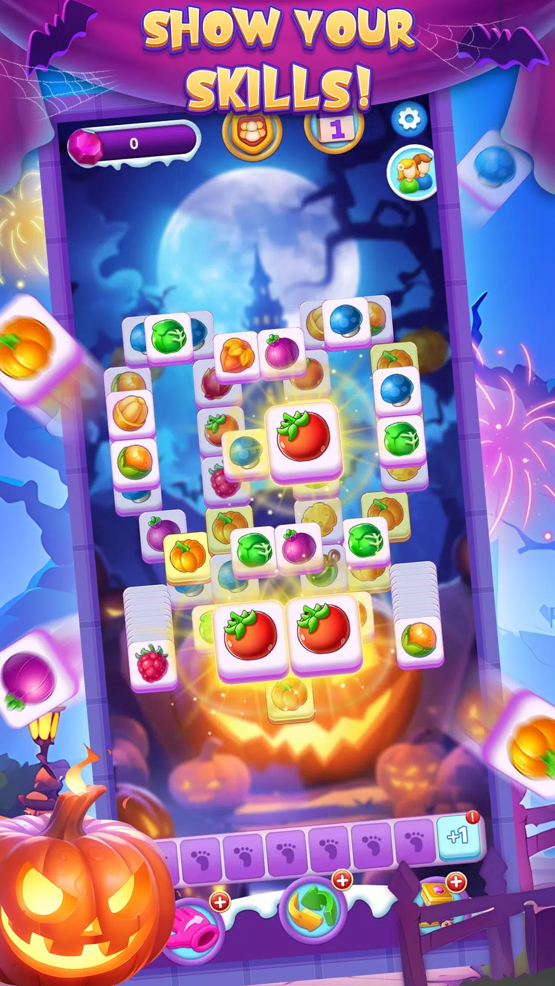 Halloween Fruit Crush Captura de pantalla 1