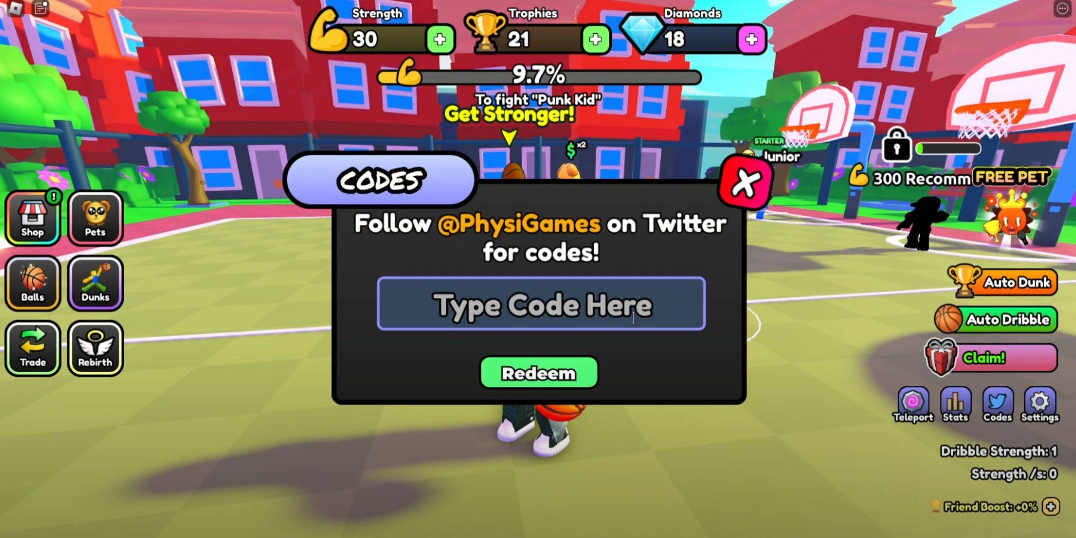 Dunk Battles Code Input