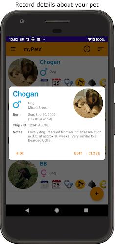 myPets - Pet Manager Screenshot 1