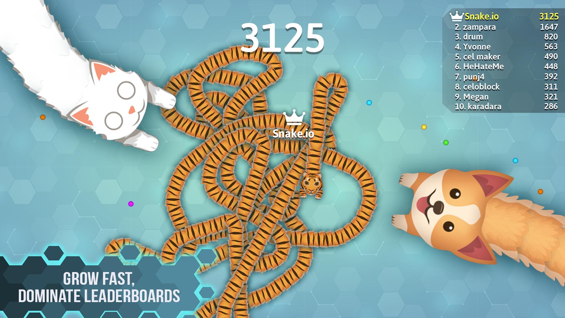 Snake.io - 楽しいスネーク.ioゲーム スクリーンショット 3