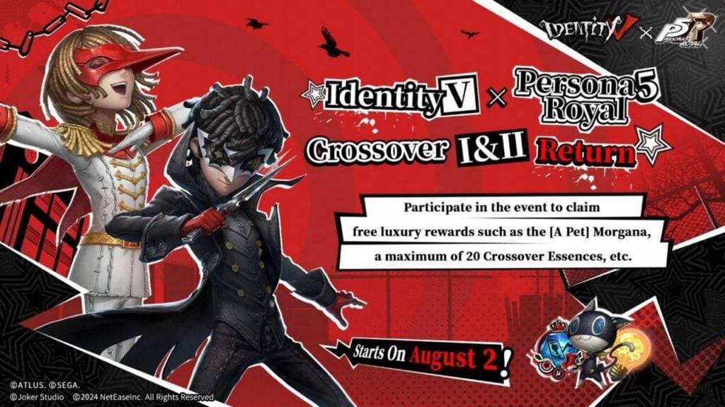 Persona 5 Phantom Thieves retorna em Identity V Xover!