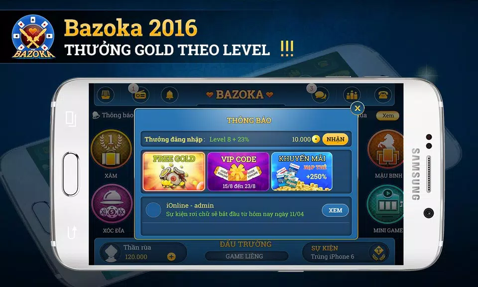 Bazoka - game bai online 2016 스크린샷 1