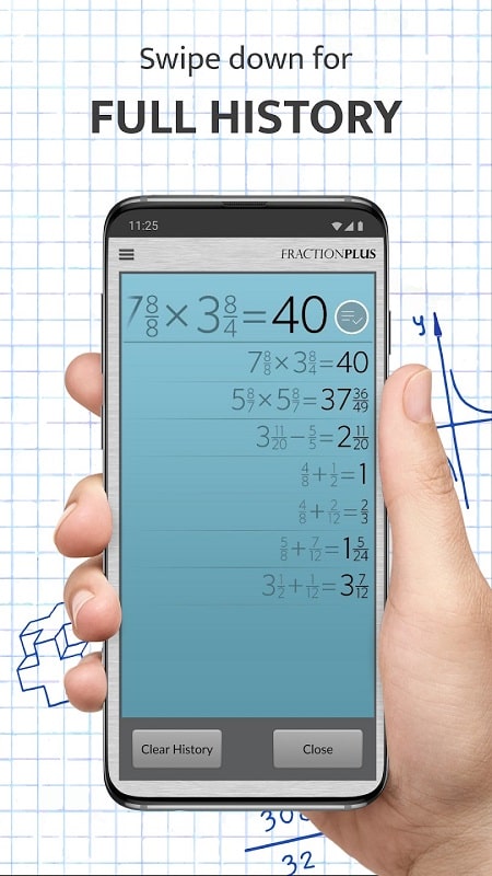 分数計算機プラス - Fraction Calculator スクリーンショット 0