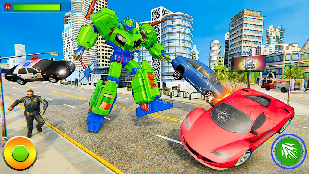 Robot Hero City Battle Captura de pantalla 0