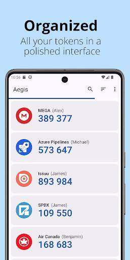 Aegis Authenticator - 2FA App Capture d'écran 0