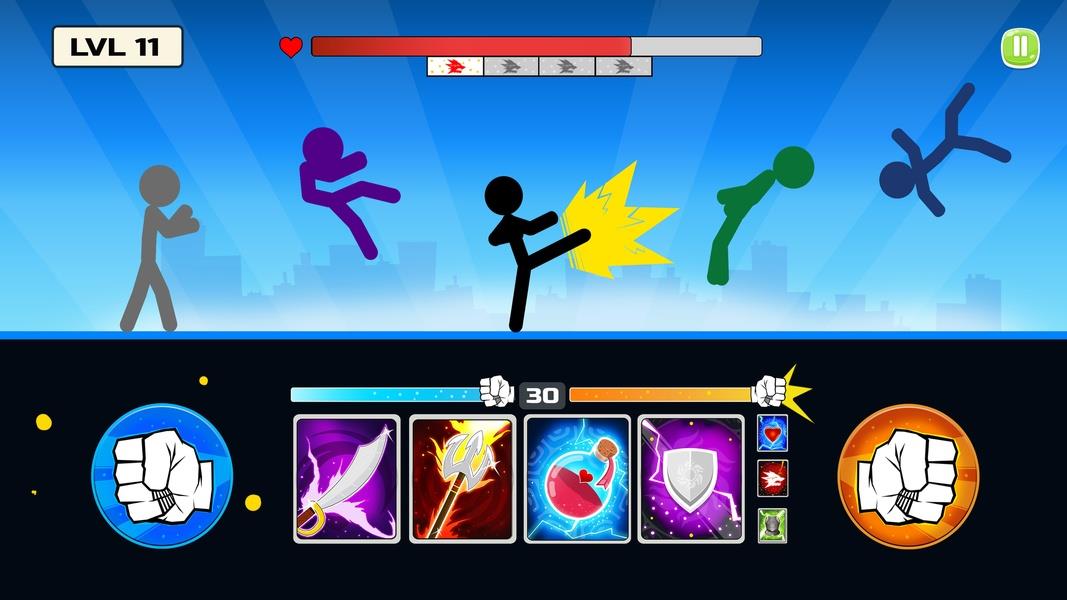 Stickman Fighter Mega Brawl Скриншот 0