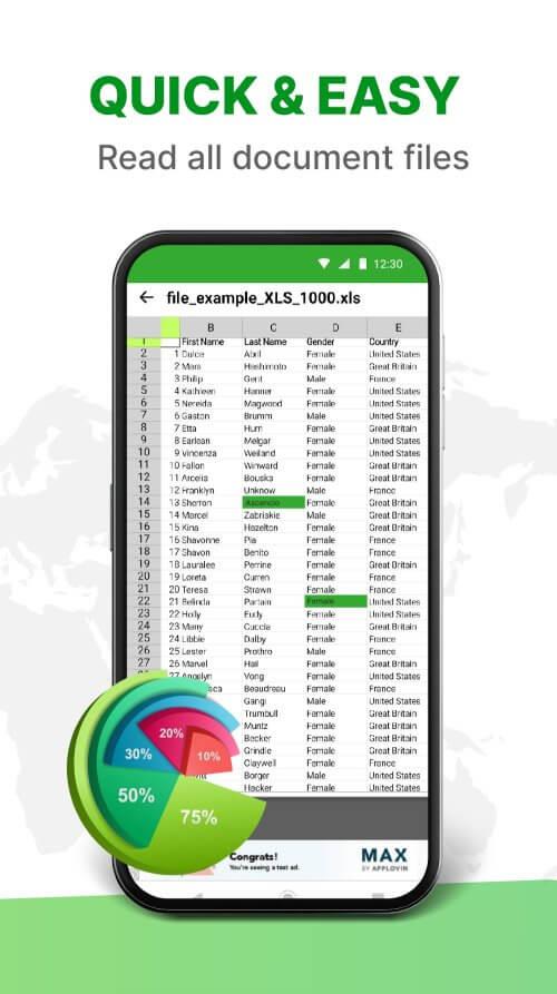 TrustedXLSX Reader: XLS Viewer Screenshot 0