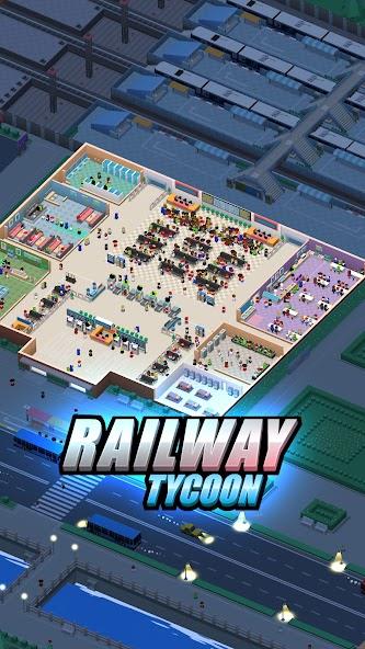 Railway Tycoon - Idle Game Mod Captura de tela 0