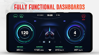 GPS Speedometer OBD2 Dashboard Captura de pantalla 0