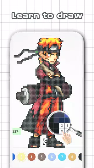 Color by Number - Naruto Sandbox Ninja Pixel應用截圖第0張