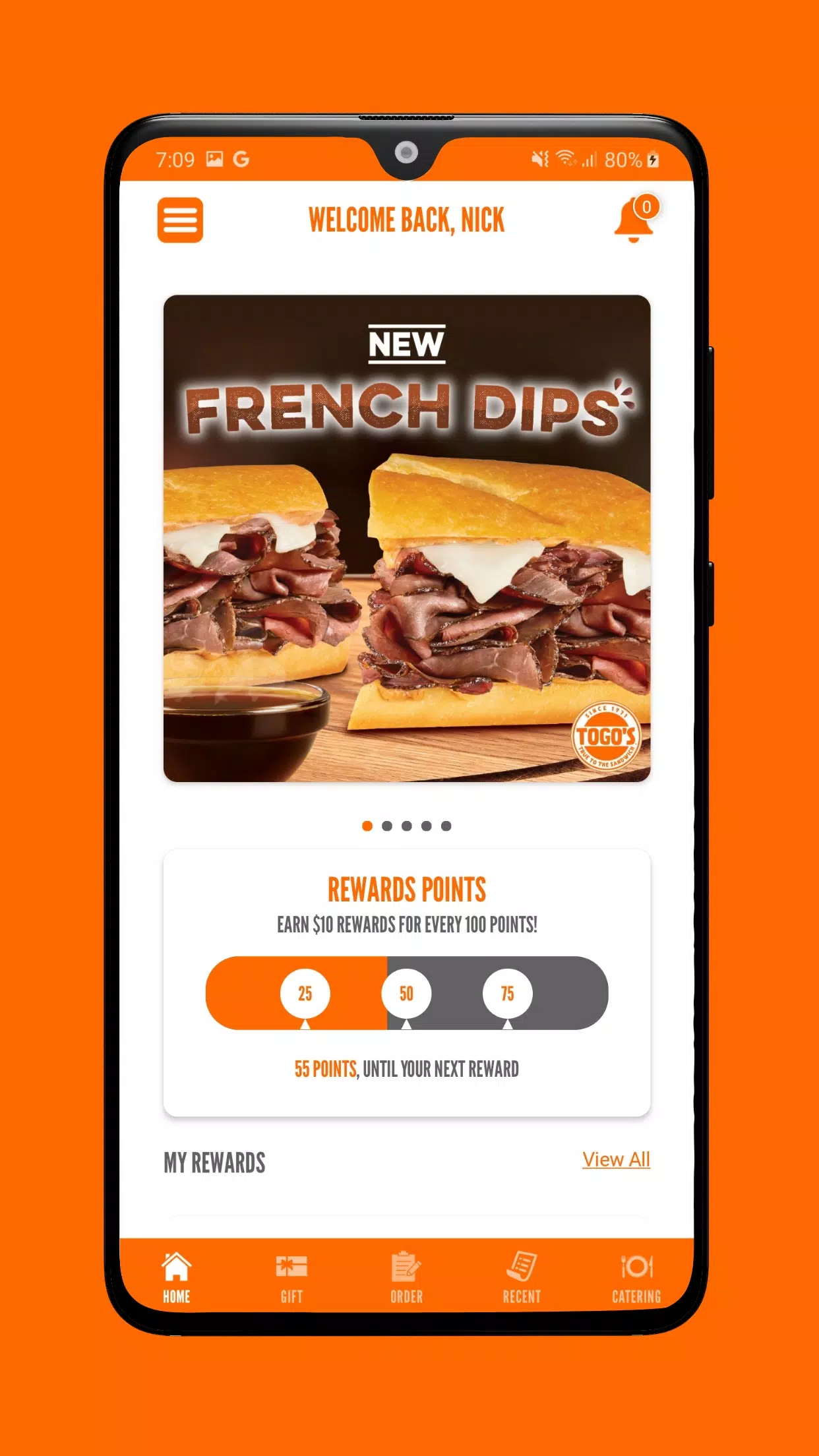 TOGO's Sandwiches应用截图第1张