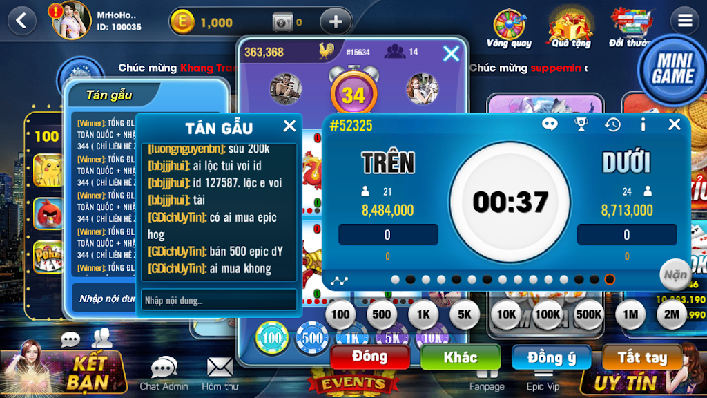 Epic JackPot: Đại gia Game bai Club Captura de tela 3