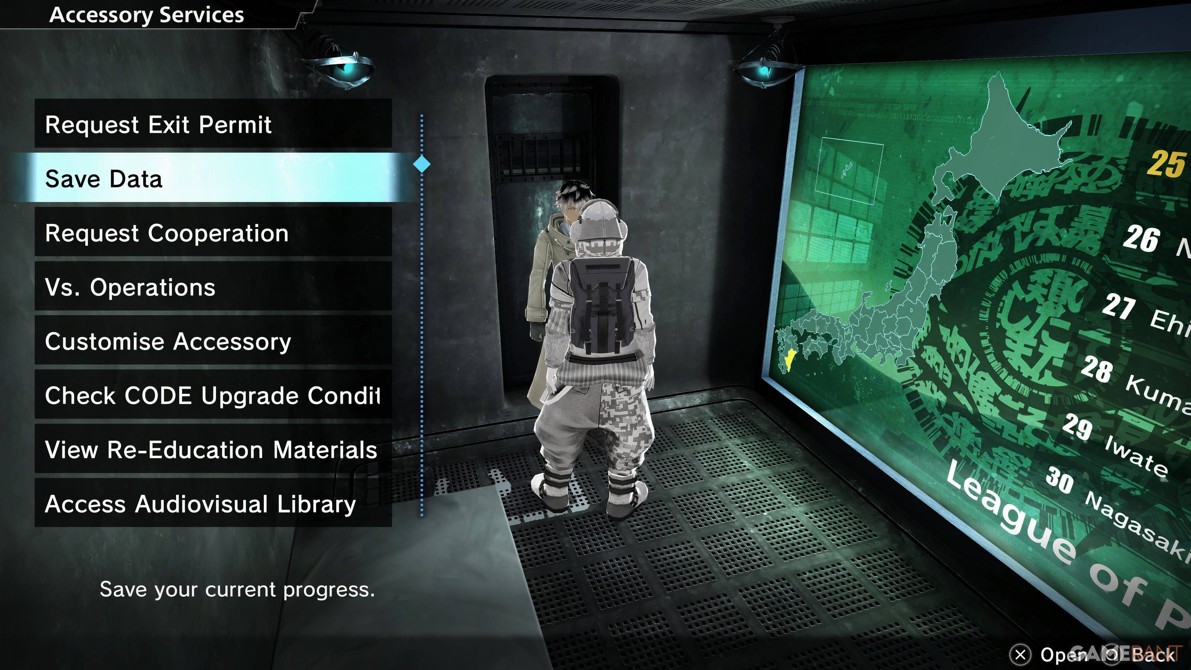 Freedom Wars Remastered Save Menu