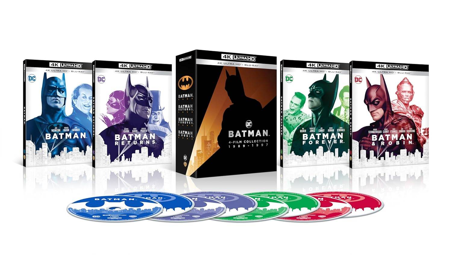 Coleção dos favoritos do Batman \ [4K UHD + Blu-ray \]