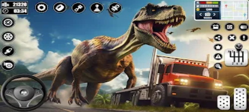 Dino Transporter Truck Games Screenshot 1